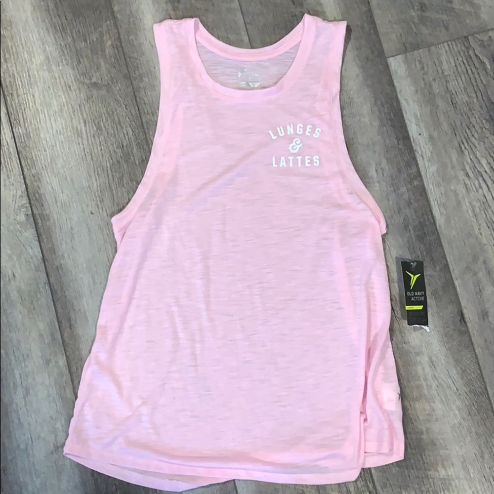 Old Navy Lunges & Lattes workout tank